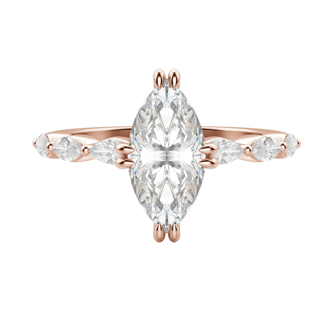 FREY MARQUISE CUT MOISSANITE ENGAGEMENT RING