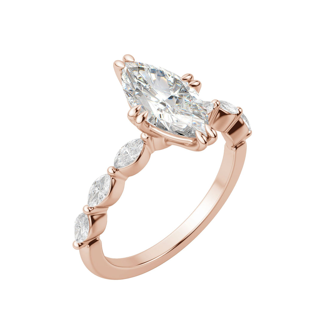 FREY MARQUISE CUT MOISSANITE ENGAGEMENT RING