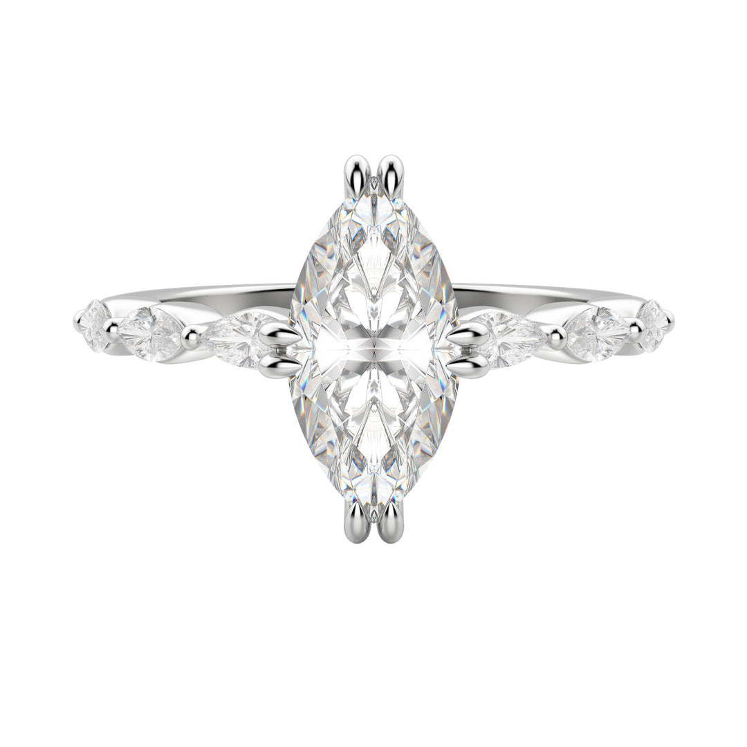 FREY MARQUISE CUT MOISSANITE ENGAGEMENT RING