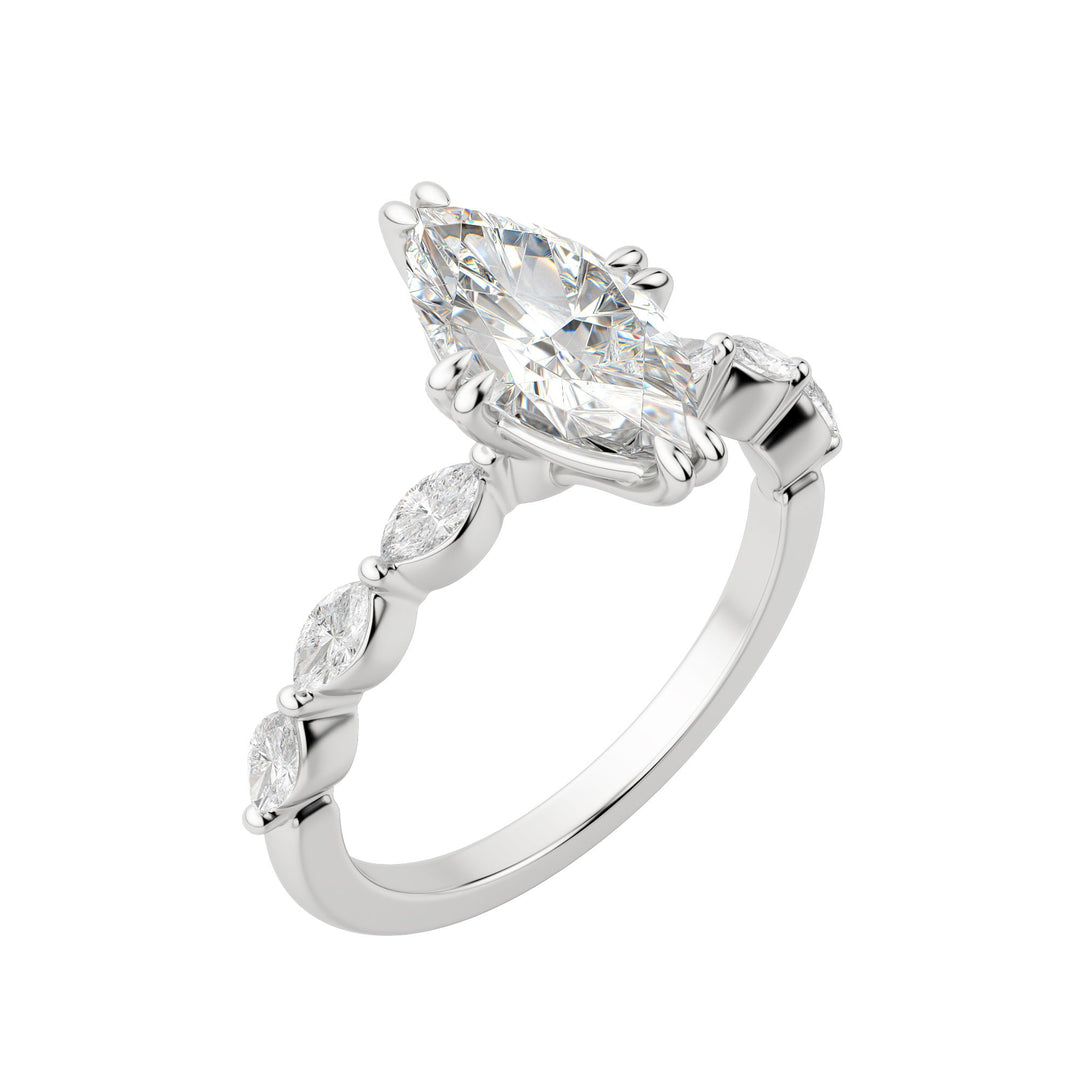 FREY MARQUISE CUT MOISSANITE ENGAGEMENT RING