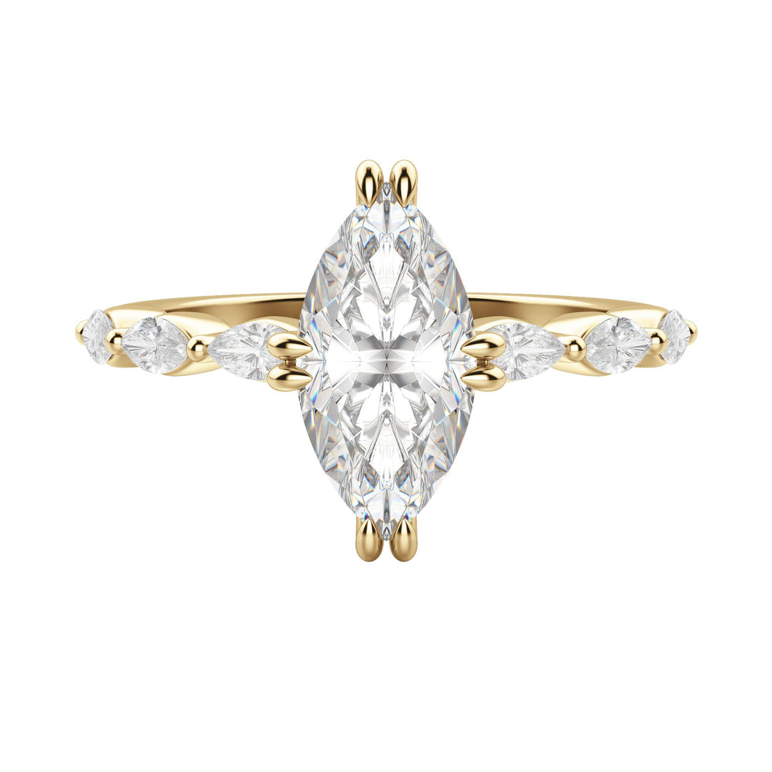 FREY MARQUISE CUT MOISSANITE ENGAGEMENT RING