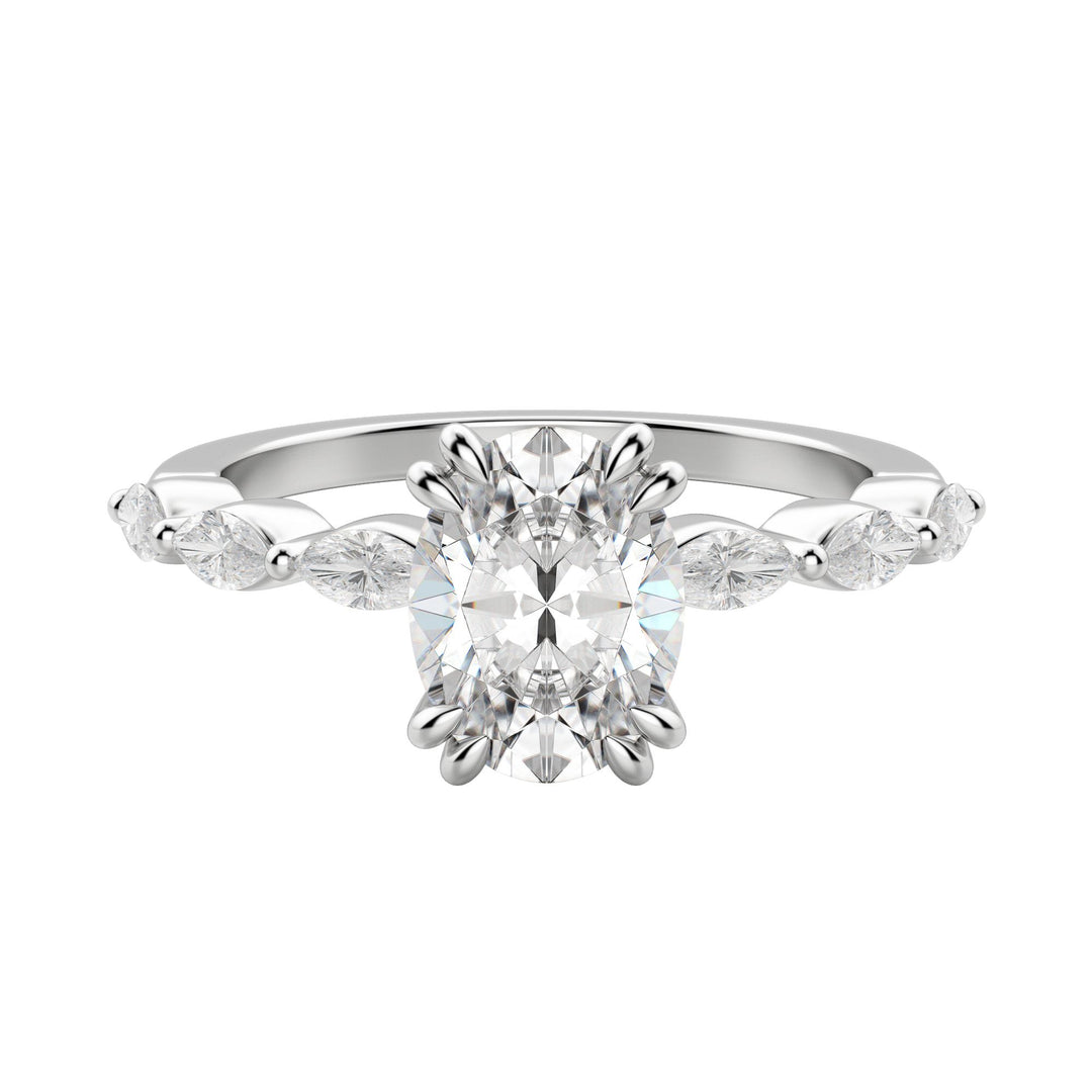 FREY OVAL CUT MOISSANITE ENGAGEMENT RING