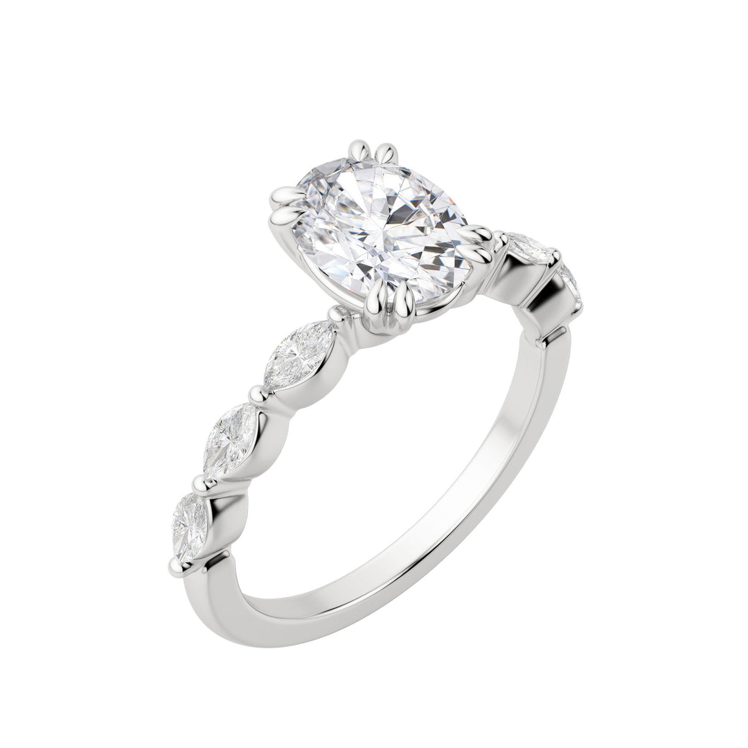 FREY OVAL CUT MOISSANITE ENGAGEMENT RING