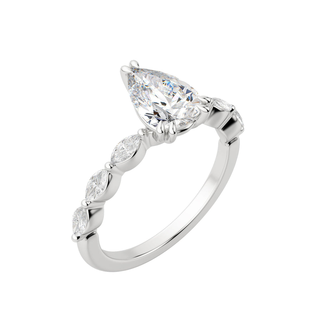 FREY PEAR CUT MOISSANITE ENGAGEMENT RING