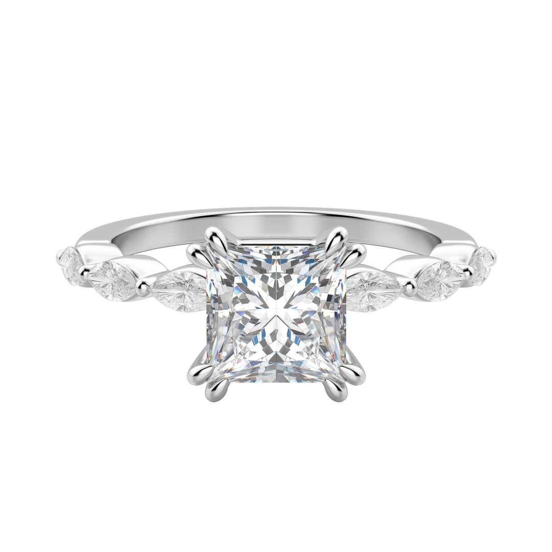 FREY PRINCESS CUT MOISSANITE ENGAGEMENT RING