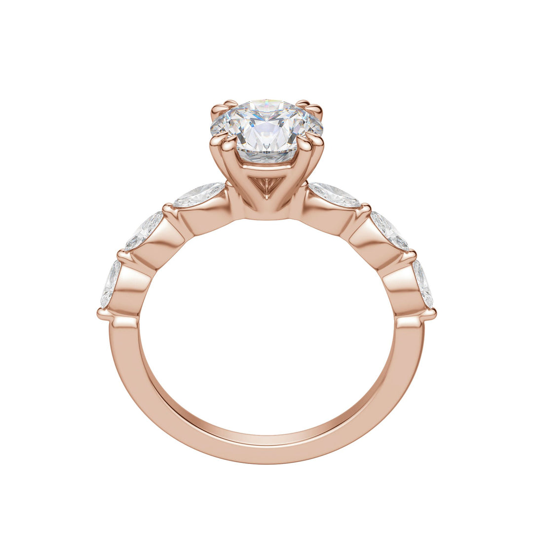 FREY ROUND CUT MOISSANITE ENGAGEMENT RING