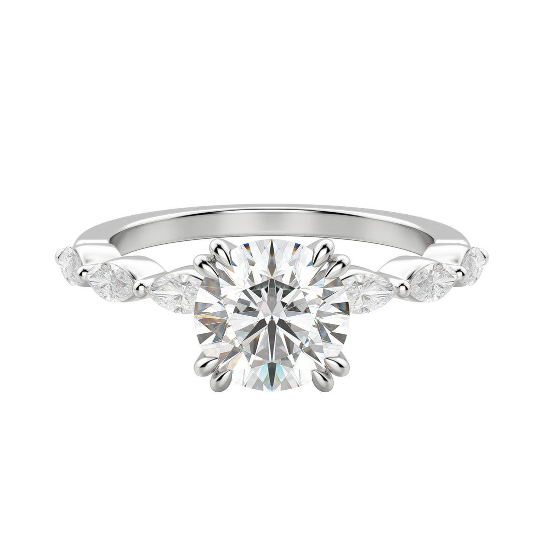 FREY ROUND CUT MOISSANITE ENGAGEMENT RING