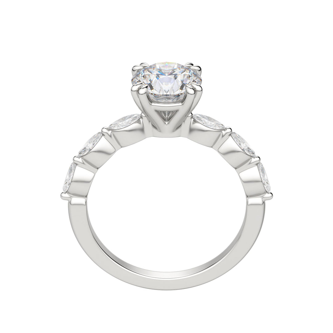 FREY ROUND CUT MOISSANITE ENGAGEMENT RING