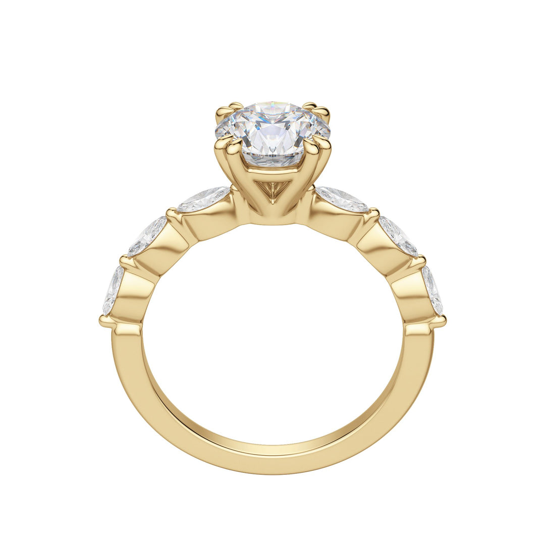 FREY ROUND CUT MOISSANITE ENGAGEMENT RING