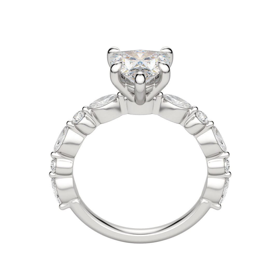 GAIA HEART CUT MOISSANITE ENGAGEMENT RING