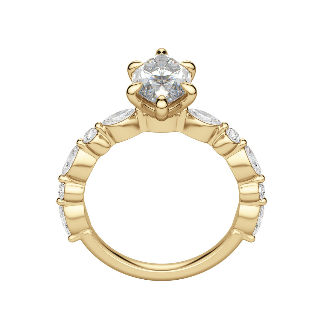 GAIA MARQUISE CUT MOISSANITE ENGAGEMENT RING