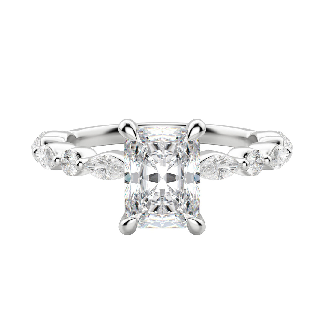 GAIA RADIANT CUT MOISSANITE ENGAGEMENT RING