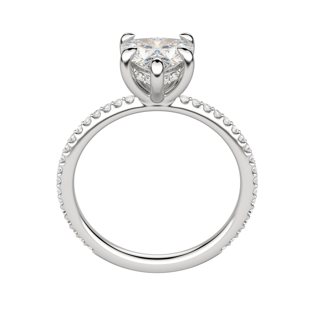 HERA ACCENTED HEART CUT MOISSANITE ENGAGEMENT RING