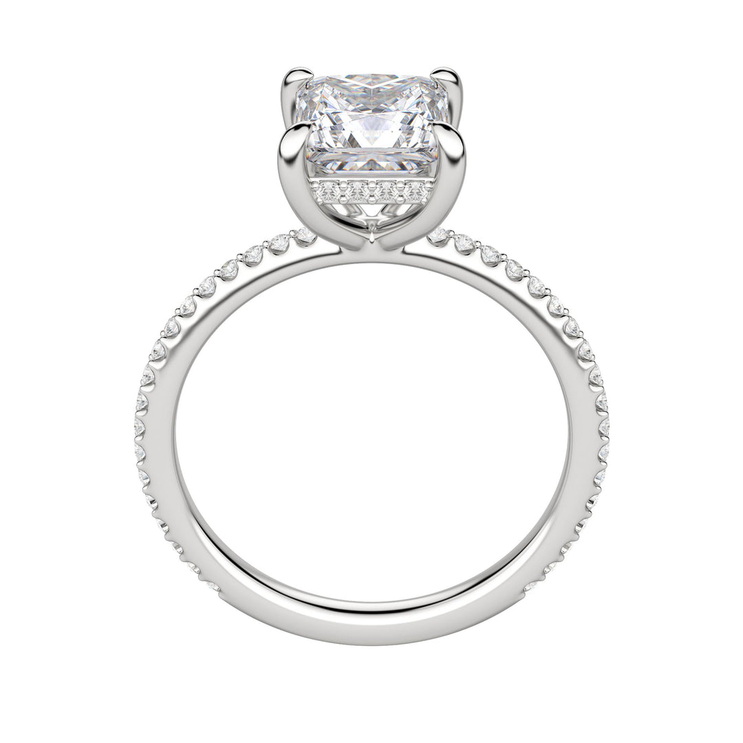 HERA ACCENTED PRINCESS CUT MOISSANITE ENGAGEMENT RING