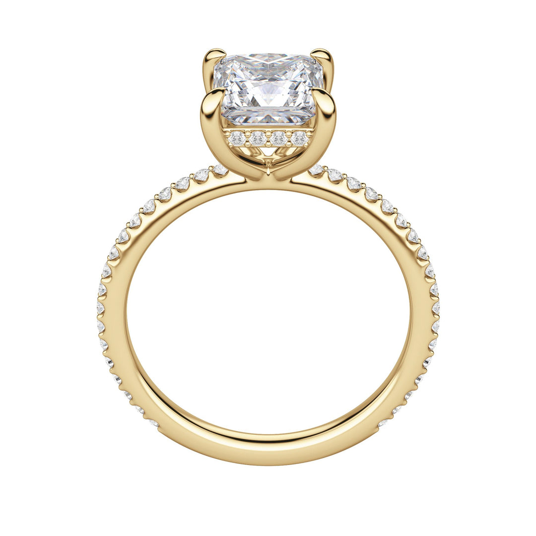 HERA ACCENTED PRINCESS CUT MOISSANITE ENGAGEMENT RING