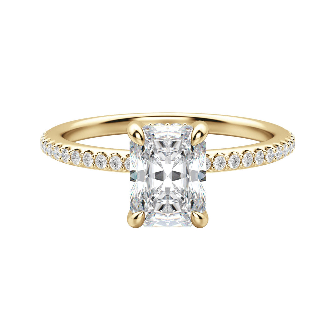 HERA ACCENTED RADIANT CUT MOISSANITE ENGAGEMENT RING