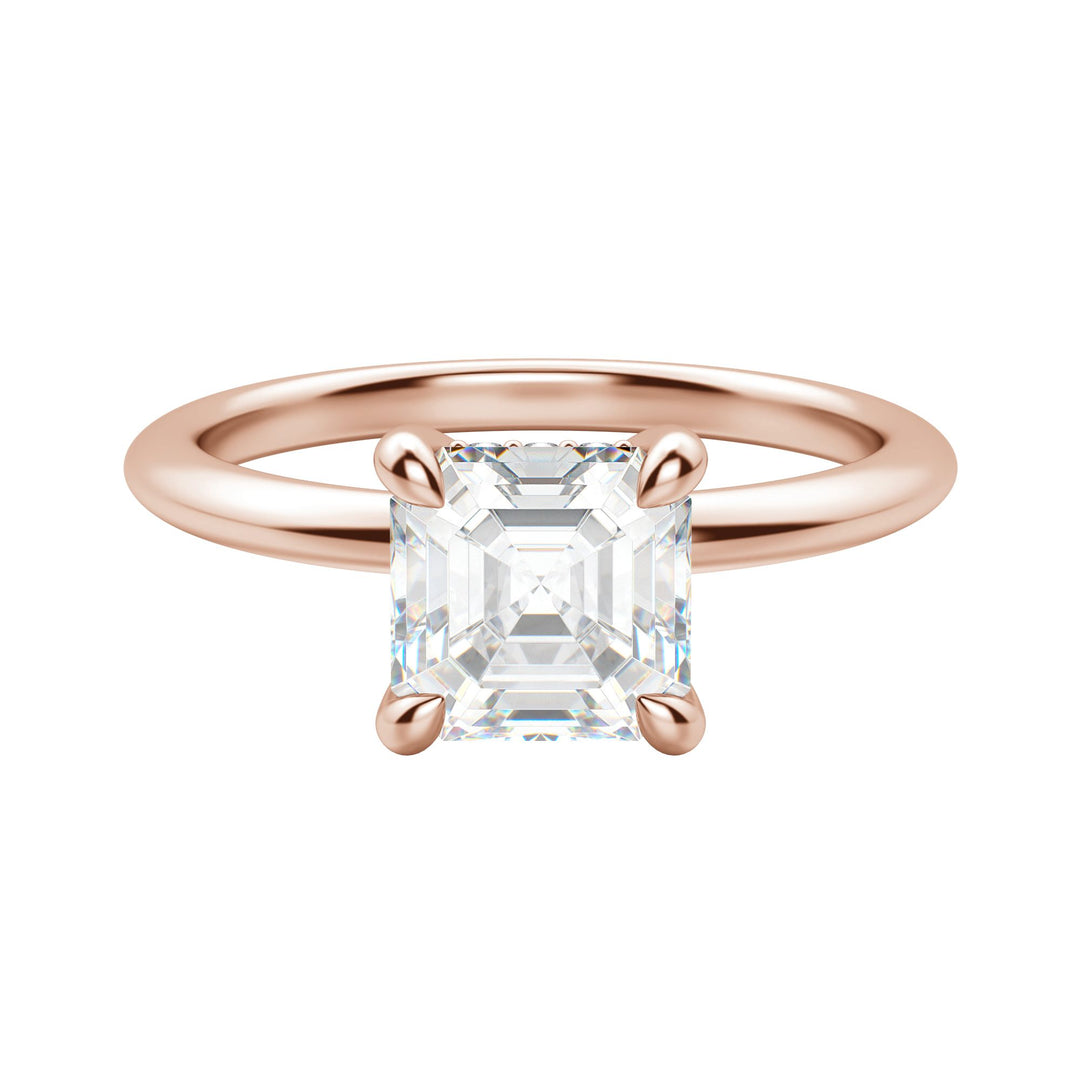 HERA CLASSIC ASSCHER CUT MOISSANITE ENGAGEMENT RING