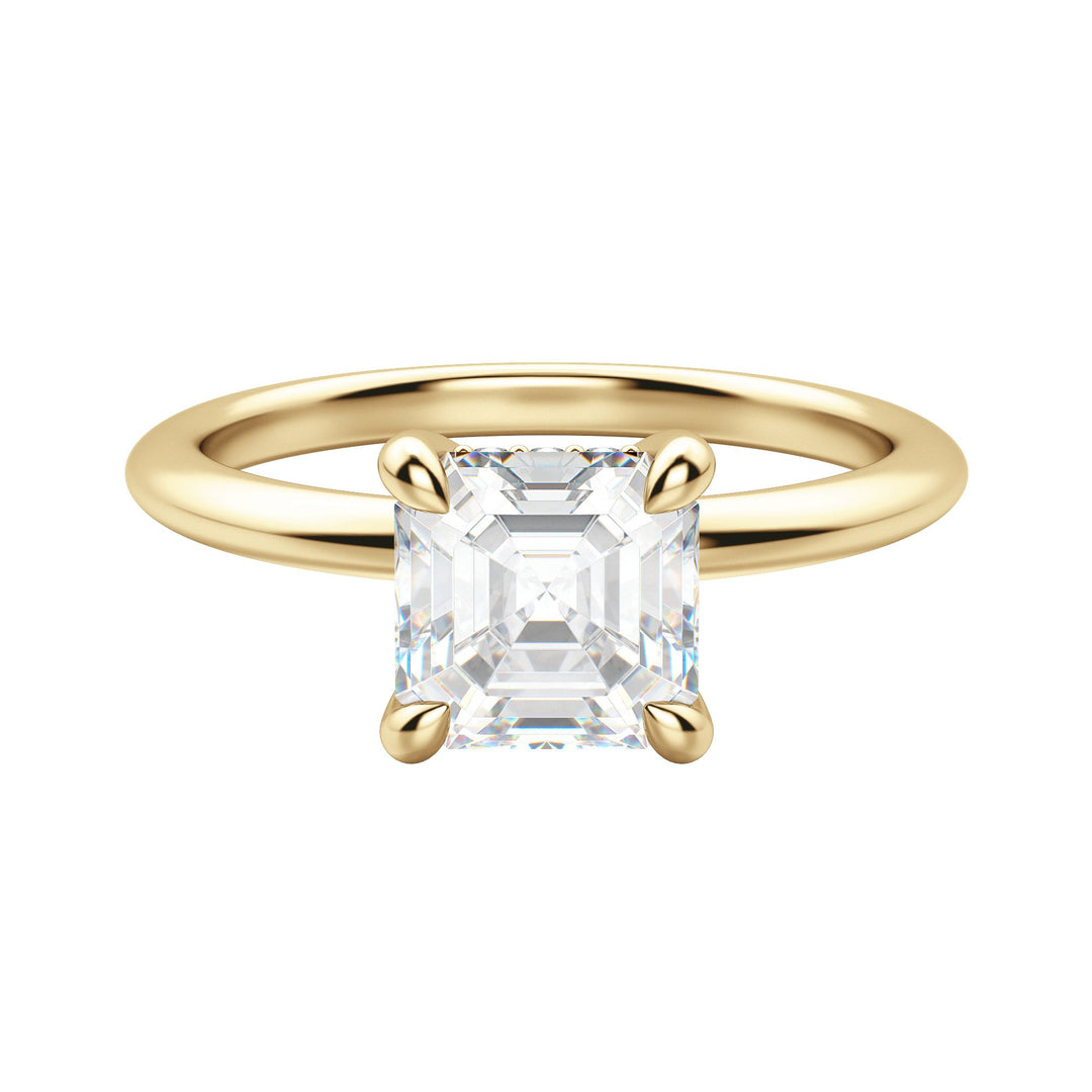 HERA CLASSIC ASSCHER CUT MOISSANITE ENGAGEMENT RING