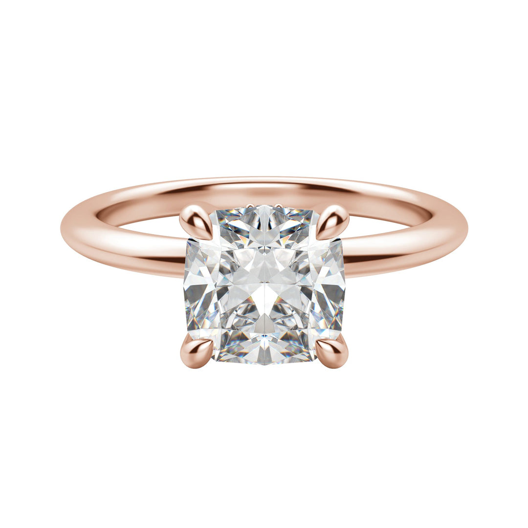 HERA CLASSIC CUSHION CUT MOISSANITE ENGAGEMENT RING