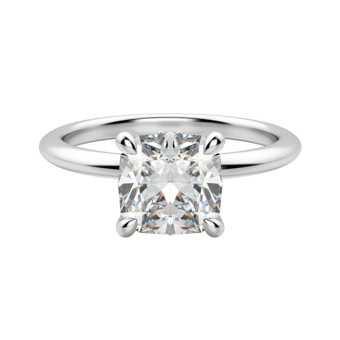 HERA CLASSIC CUSHION CUT MOISSANITE ENGAGEMENT RING