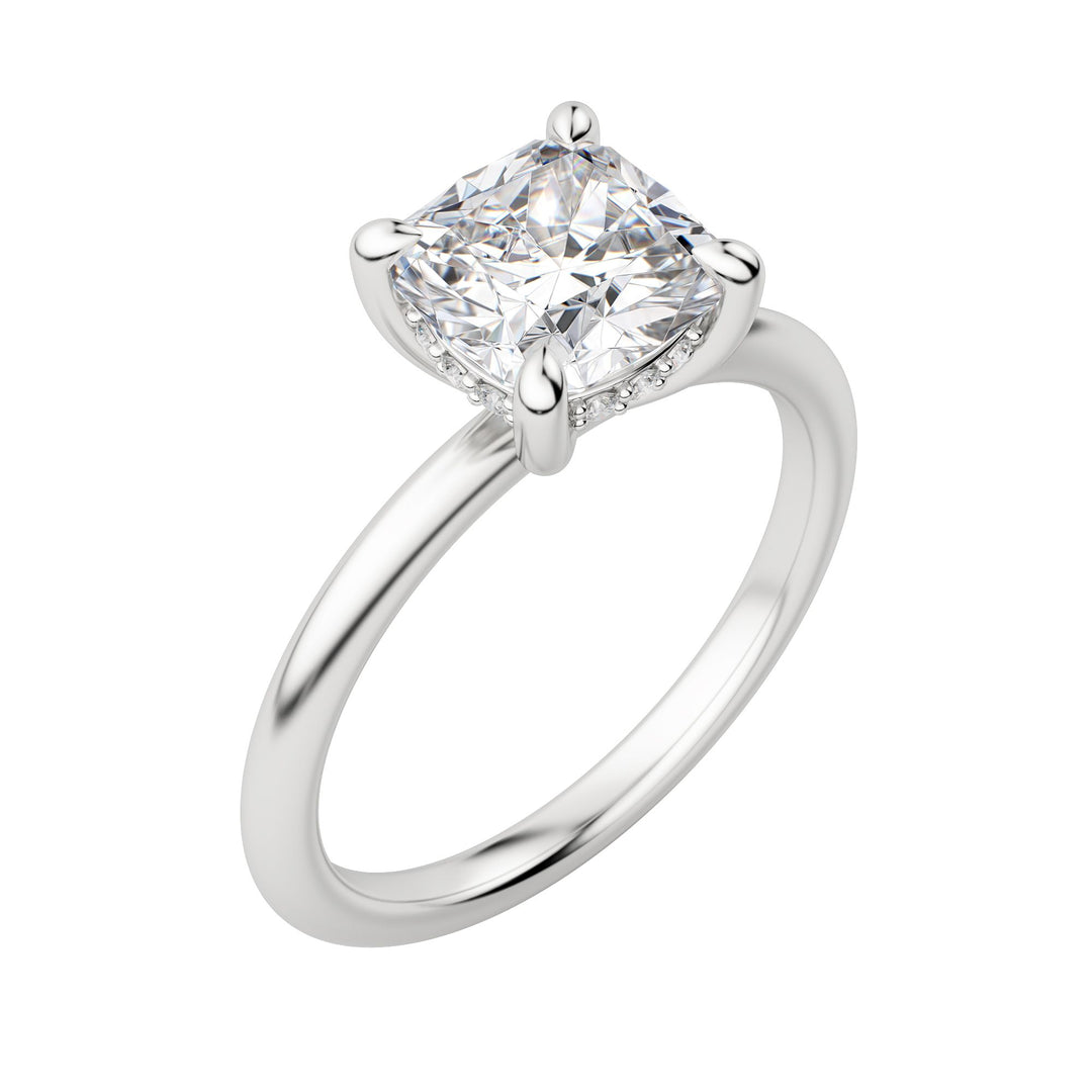 HERA CLASSIC CUSHION CUT MOISSANITE ENGAGEMENT RING