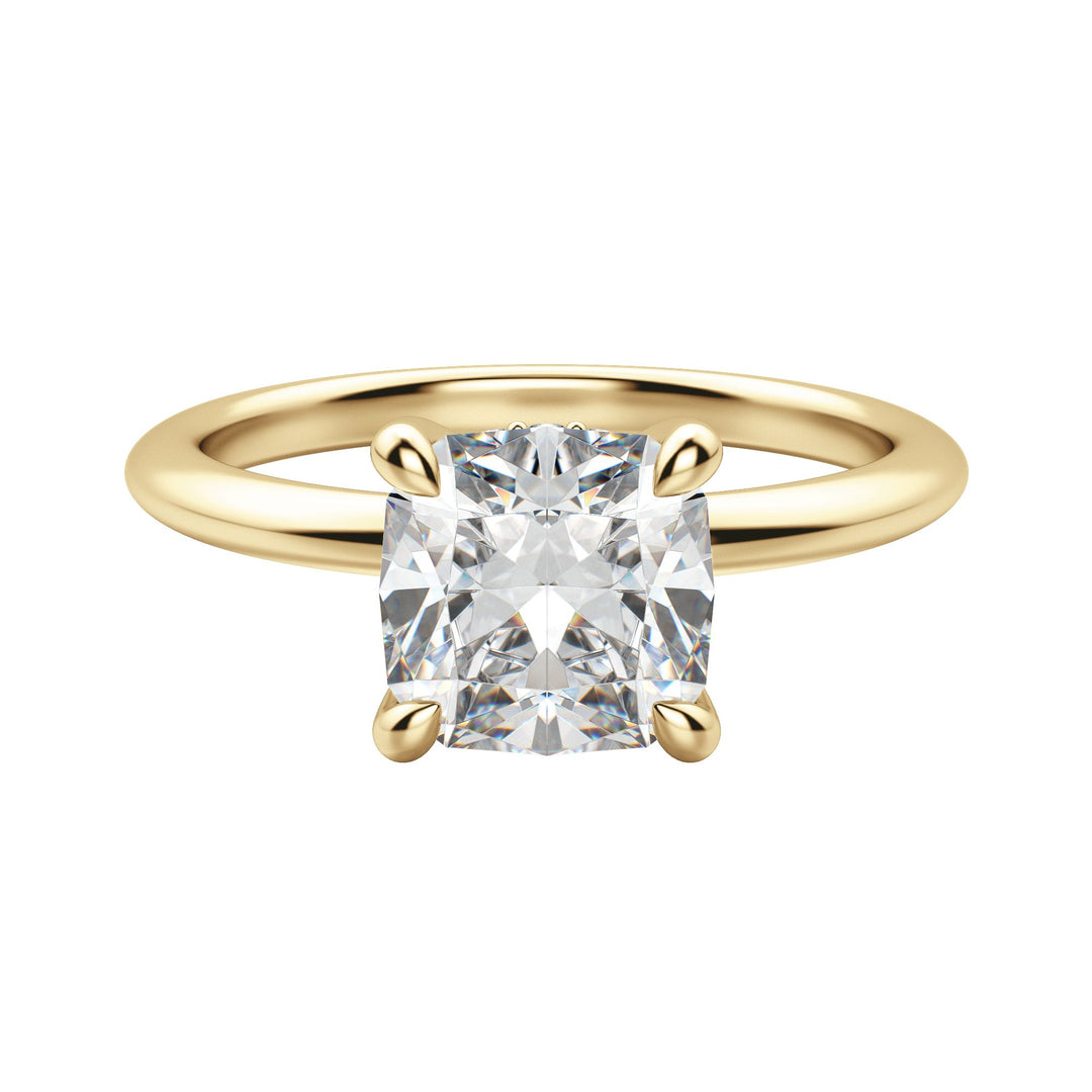 HERA CLASSIC CUSHION CUT MOISSANITE ENGAGEMENT RING