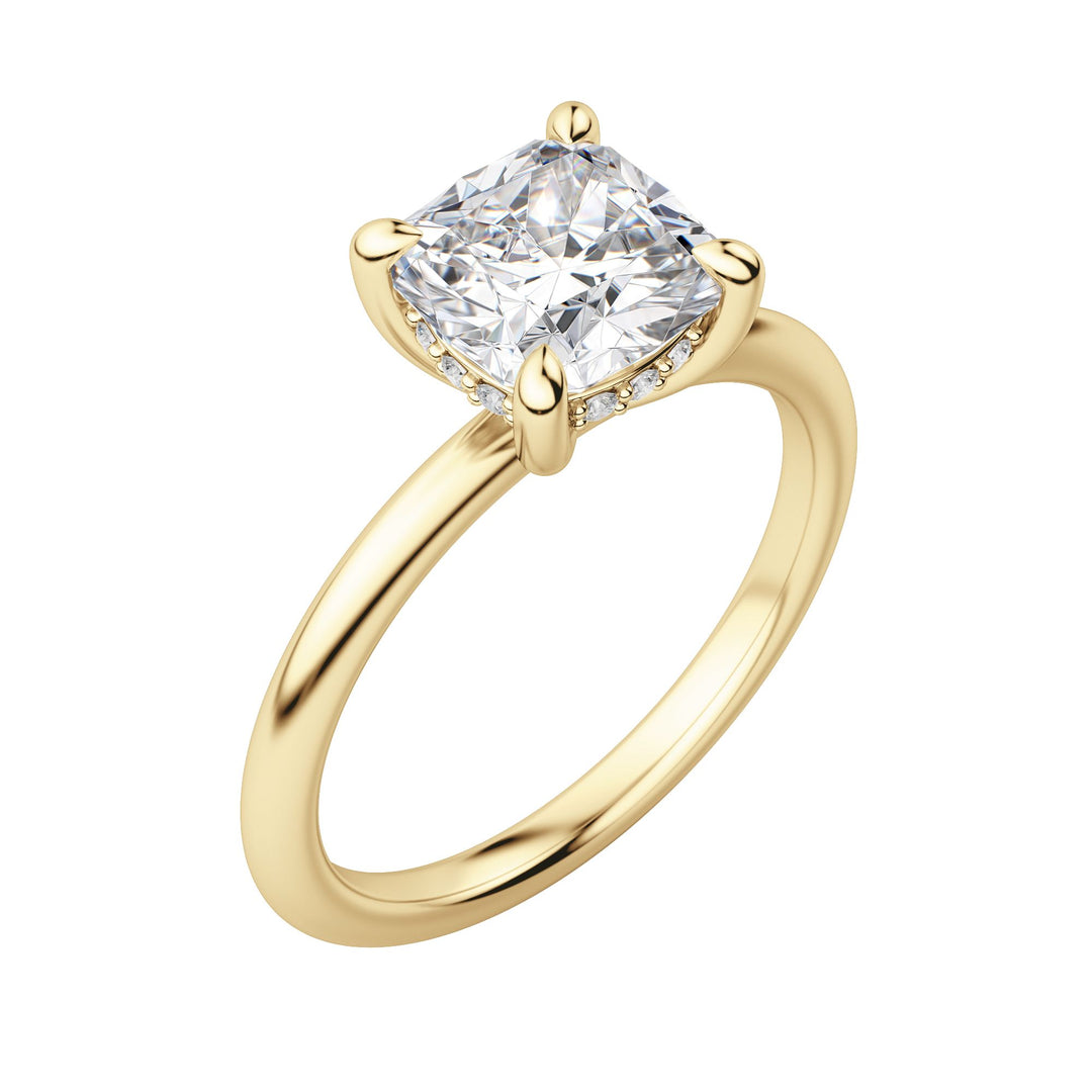 HERA CLASSIC CUSHION CUT MOISSANITE ENGAGEMENT RING