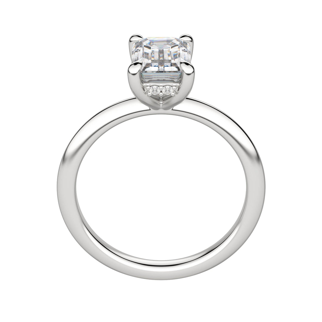 HERA CLASSIC EMERALD CUT MOISSANITE ENGAGEMENT RING