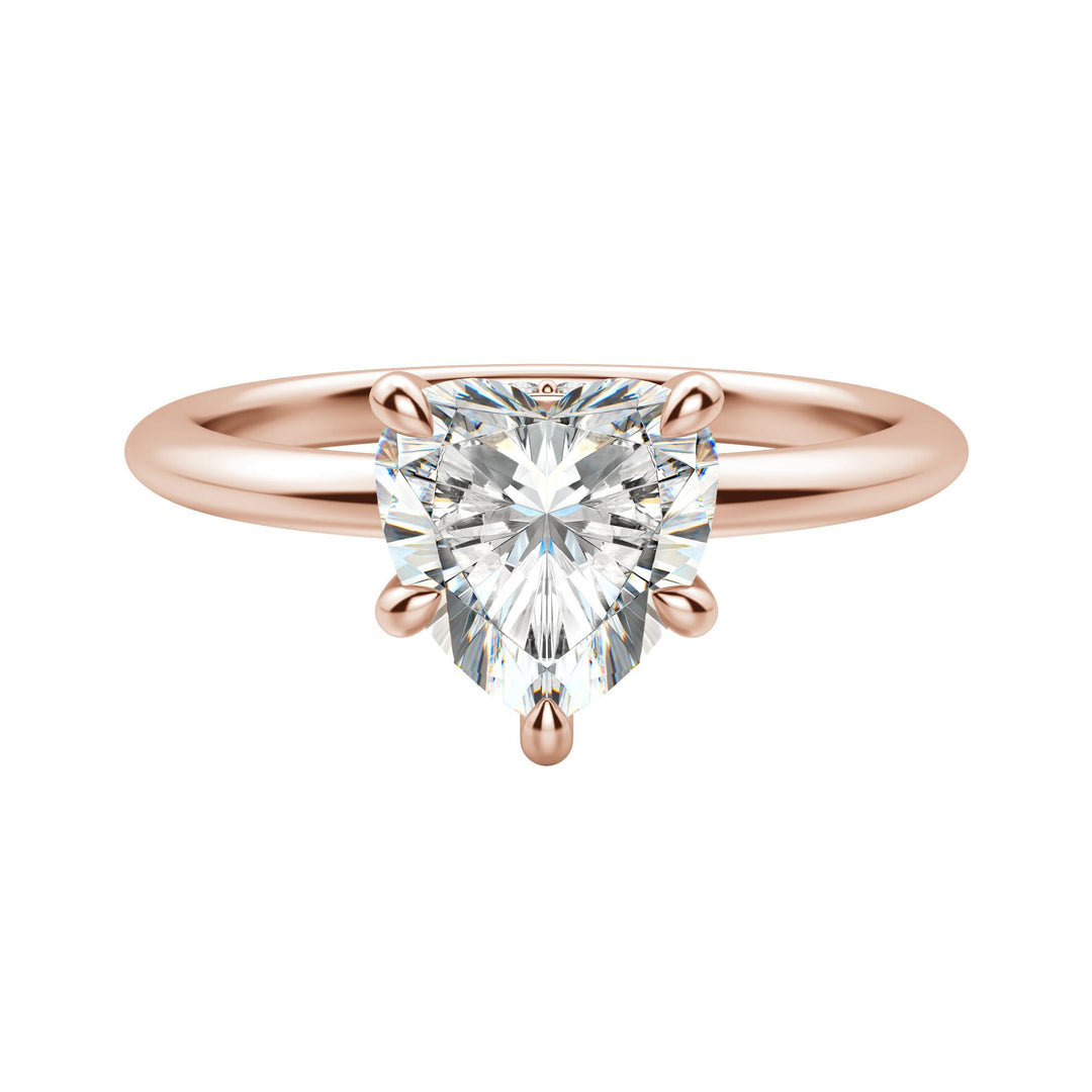 HERA CLASSIC HEART CUT MOISSANITE ENGAGEMENT RING