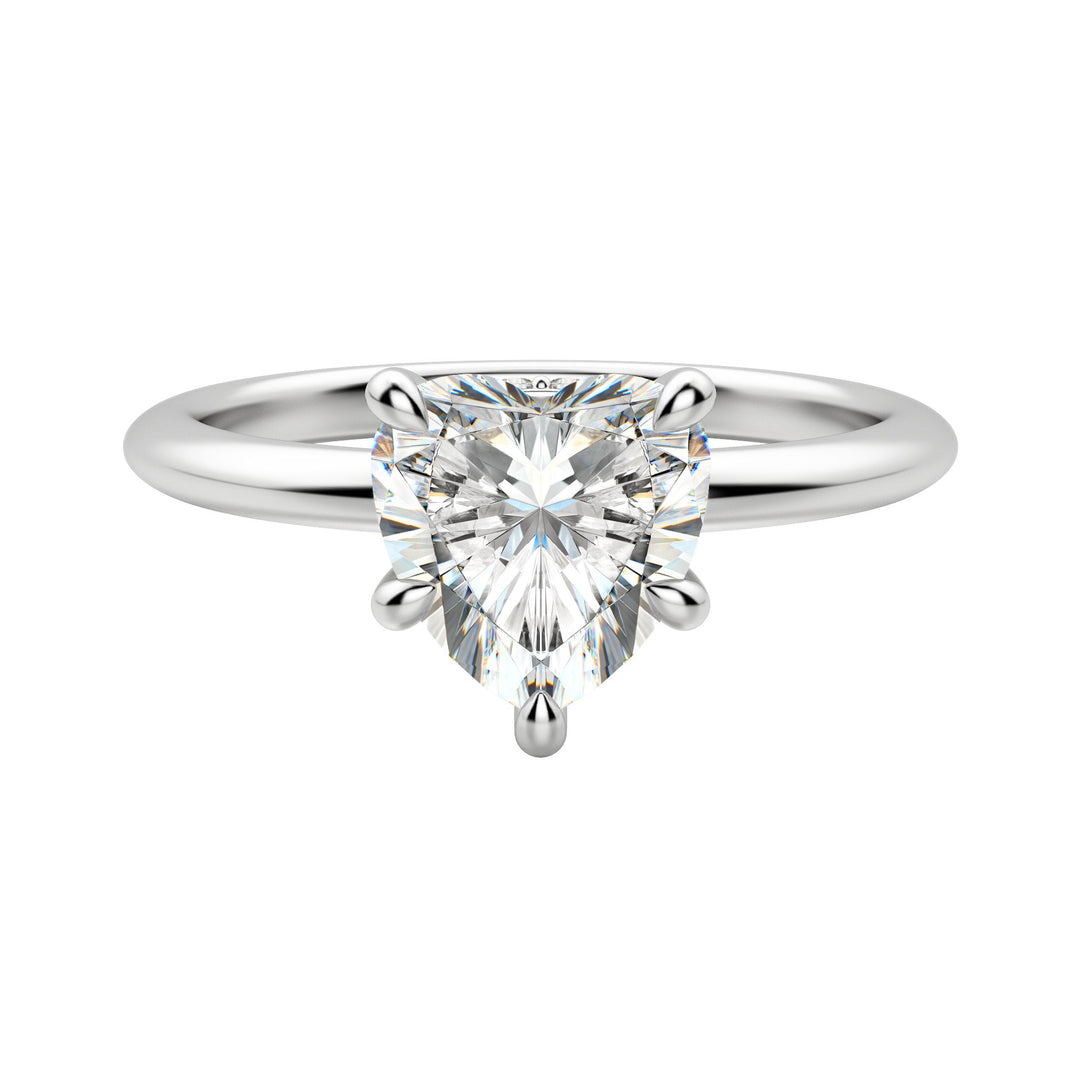 HERA CLASSIC HEART CUT MOISSANITE ENGAGEMENT RING