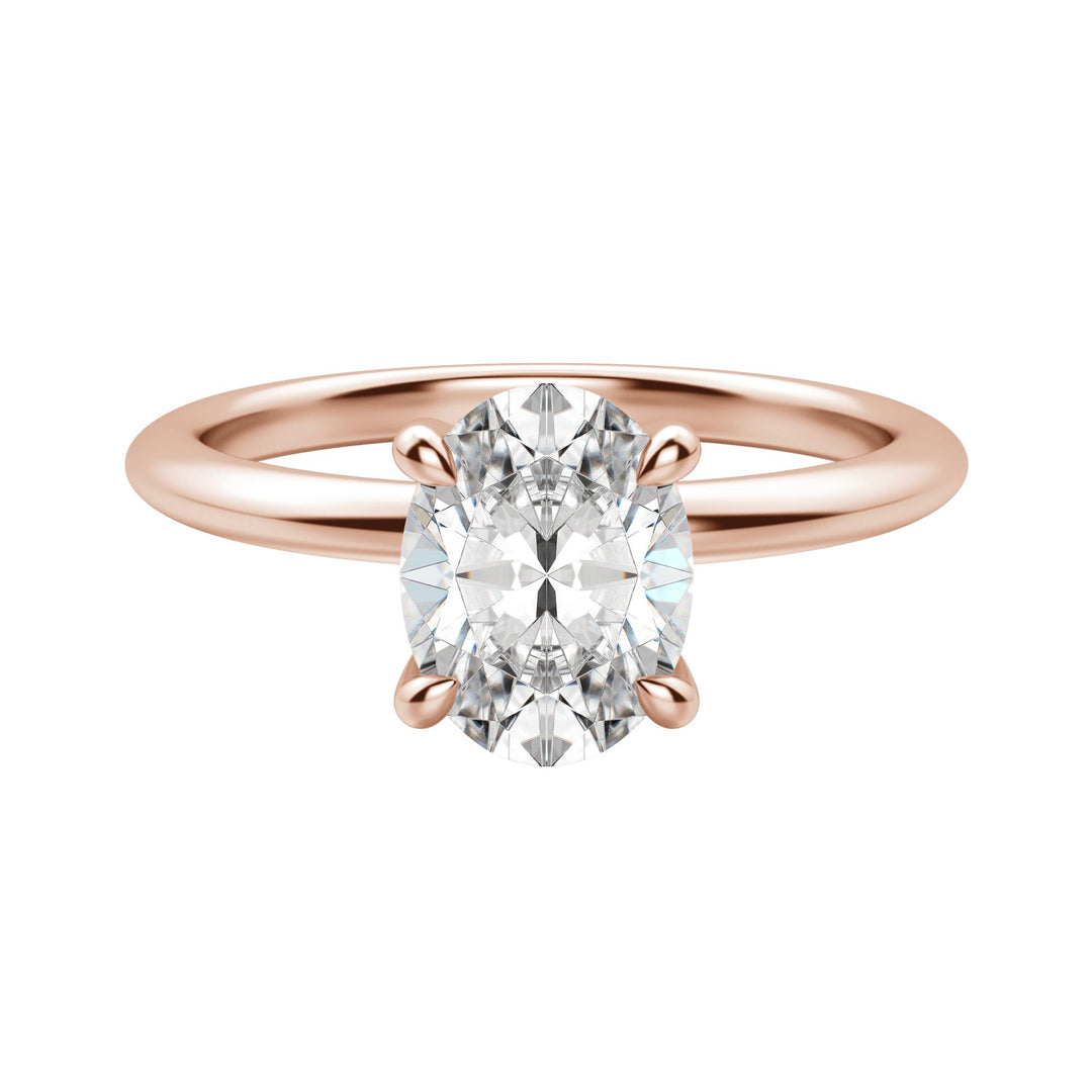 HERA CLASSIC OVAL CUT MOISSANITE ENGAGEMENT RING