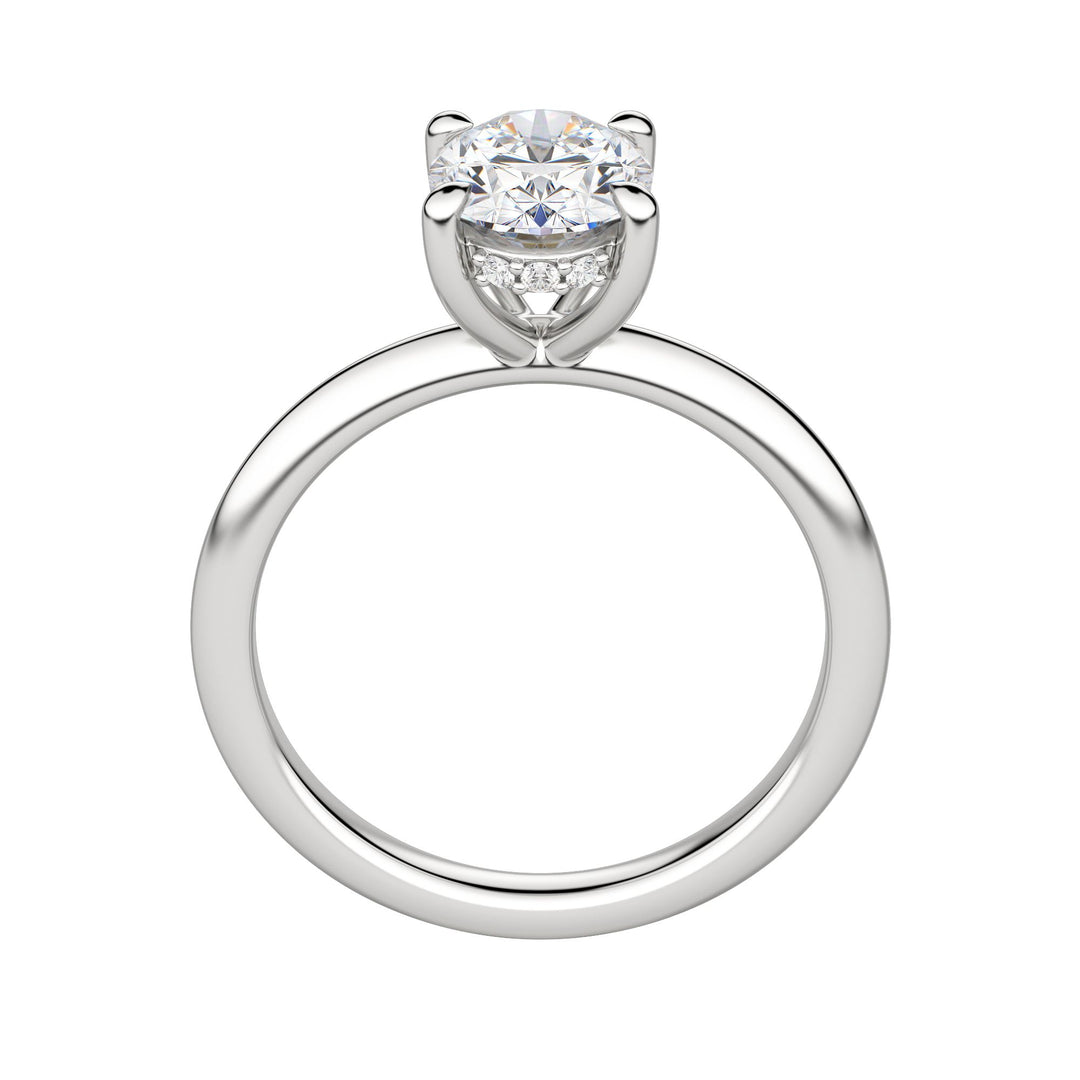 HERA CLASSIC OVAL CUT MOISSANITE ENGAGEMENT RING