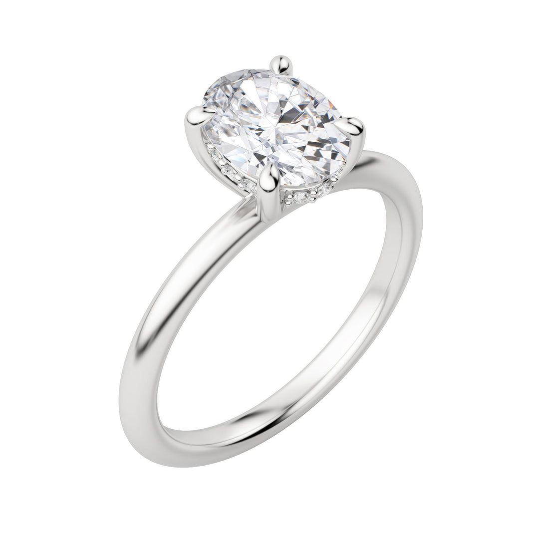 HERA CLASSIC OVAL CUT MOISSANITE ENGAGEMENT RING