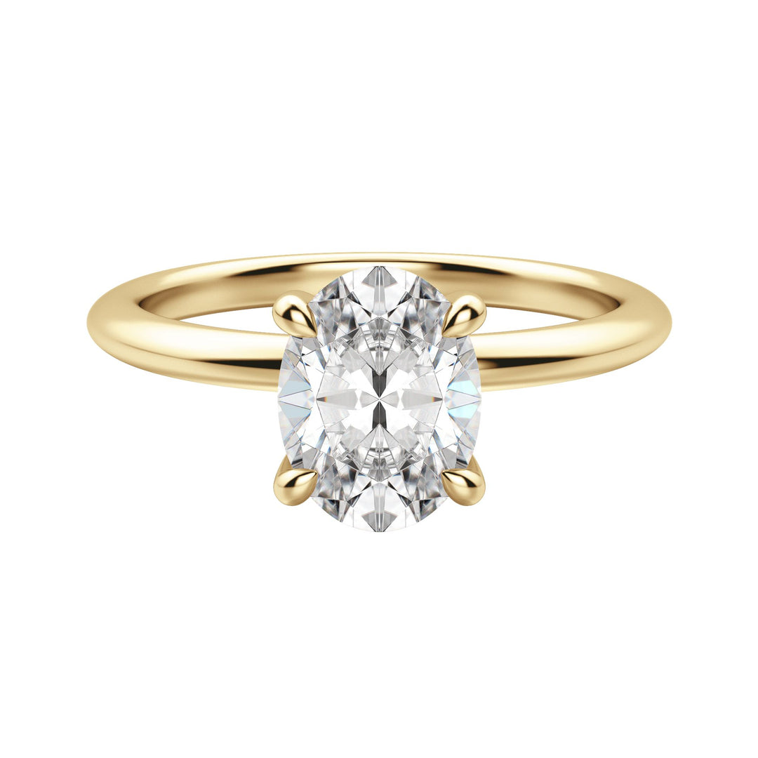 HERA CLASSIC OVAL CUT MOISSANITE ENGAGEMENT RING