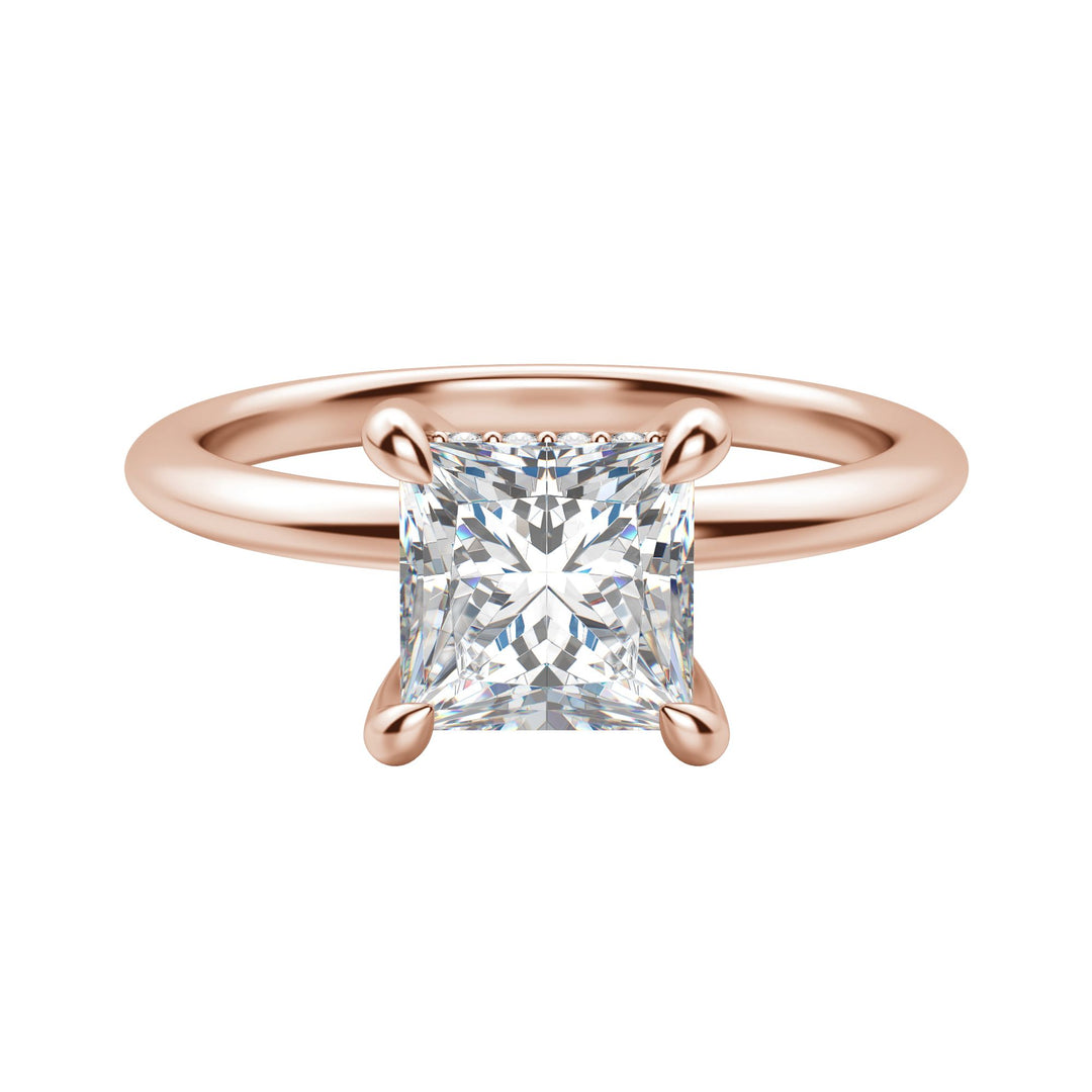 HERA CLASSIC PRINCESS CUT MOISSANITE ENGAGEMENT RING