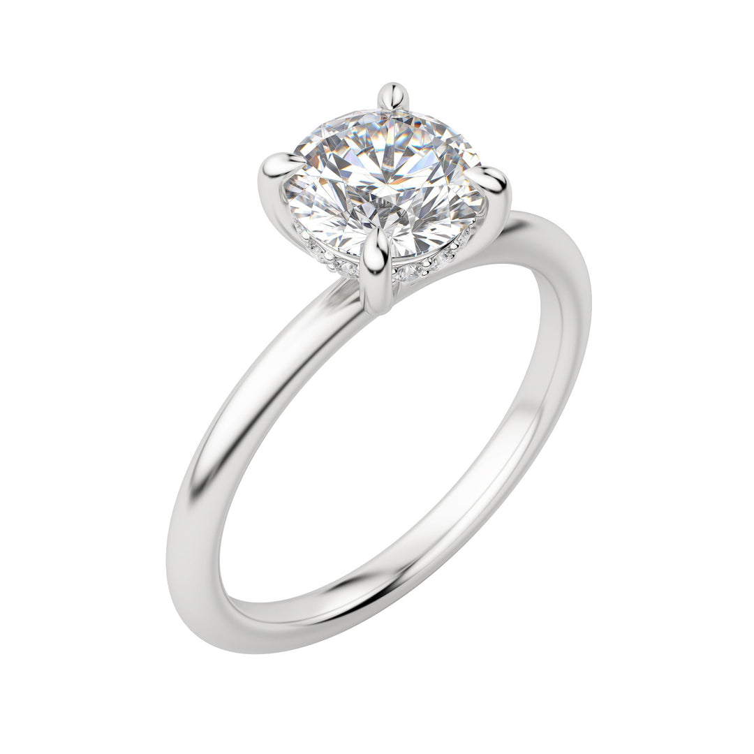 HERA CLASSIC ROUND CUT MOISSANITE ENGAGEMENT RING