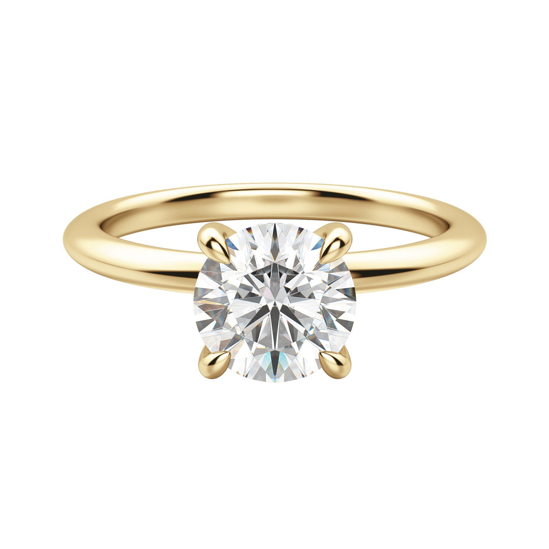 HERA CLASSIC ROUND CUT MOISSANITE ENGAGEMENT RING