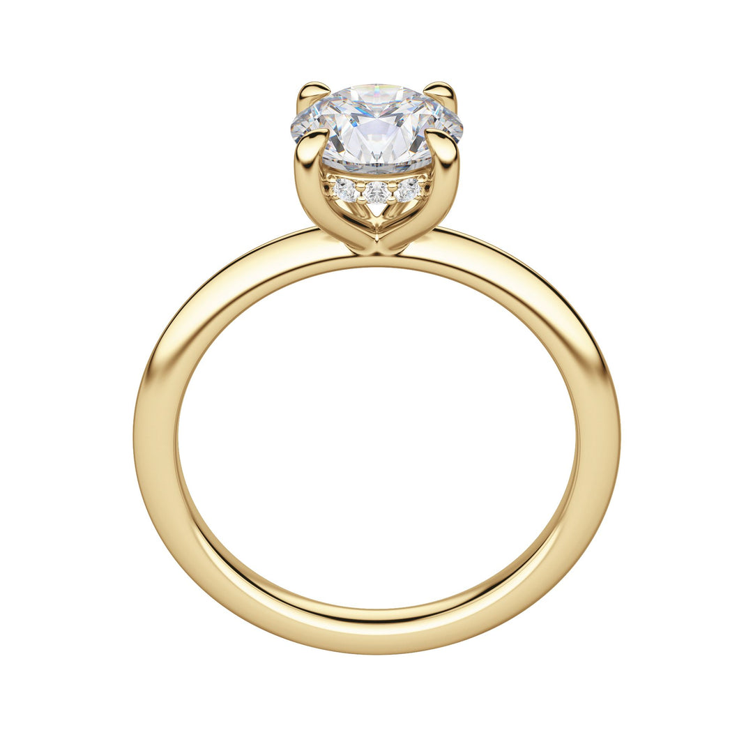 HERA CLASSIC ROUND CUT MOISSANITE ENGAGEMENT RING