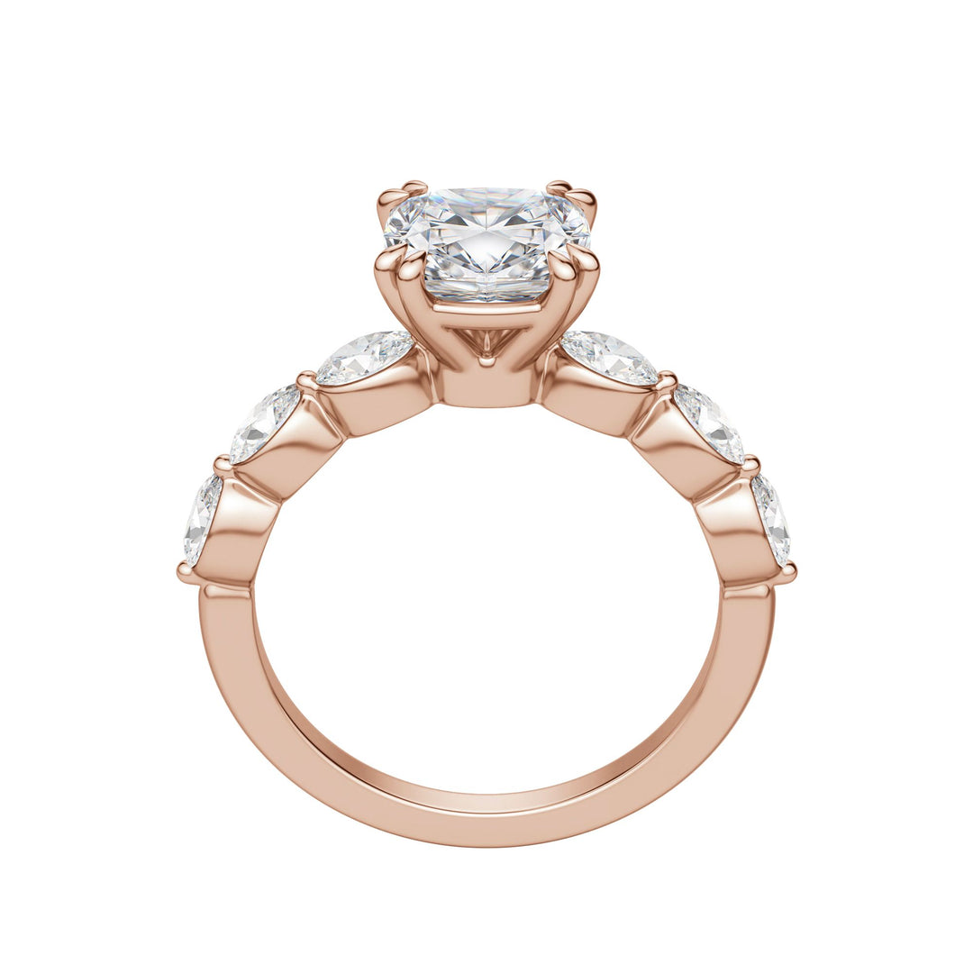 JUNO CUSHION CUT MOISSANITE ENGAGEMENT RING