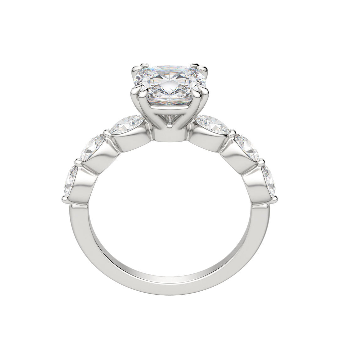 JUNO CUSHION CUT MOISSANITE ENGAGEMENT RING