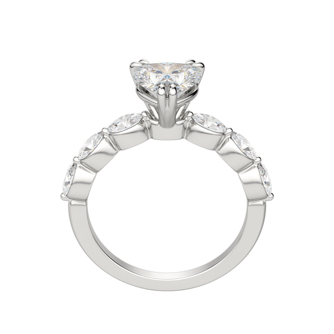 JUNO HEART CUT MOISSANITE ENGAGEMENT RING