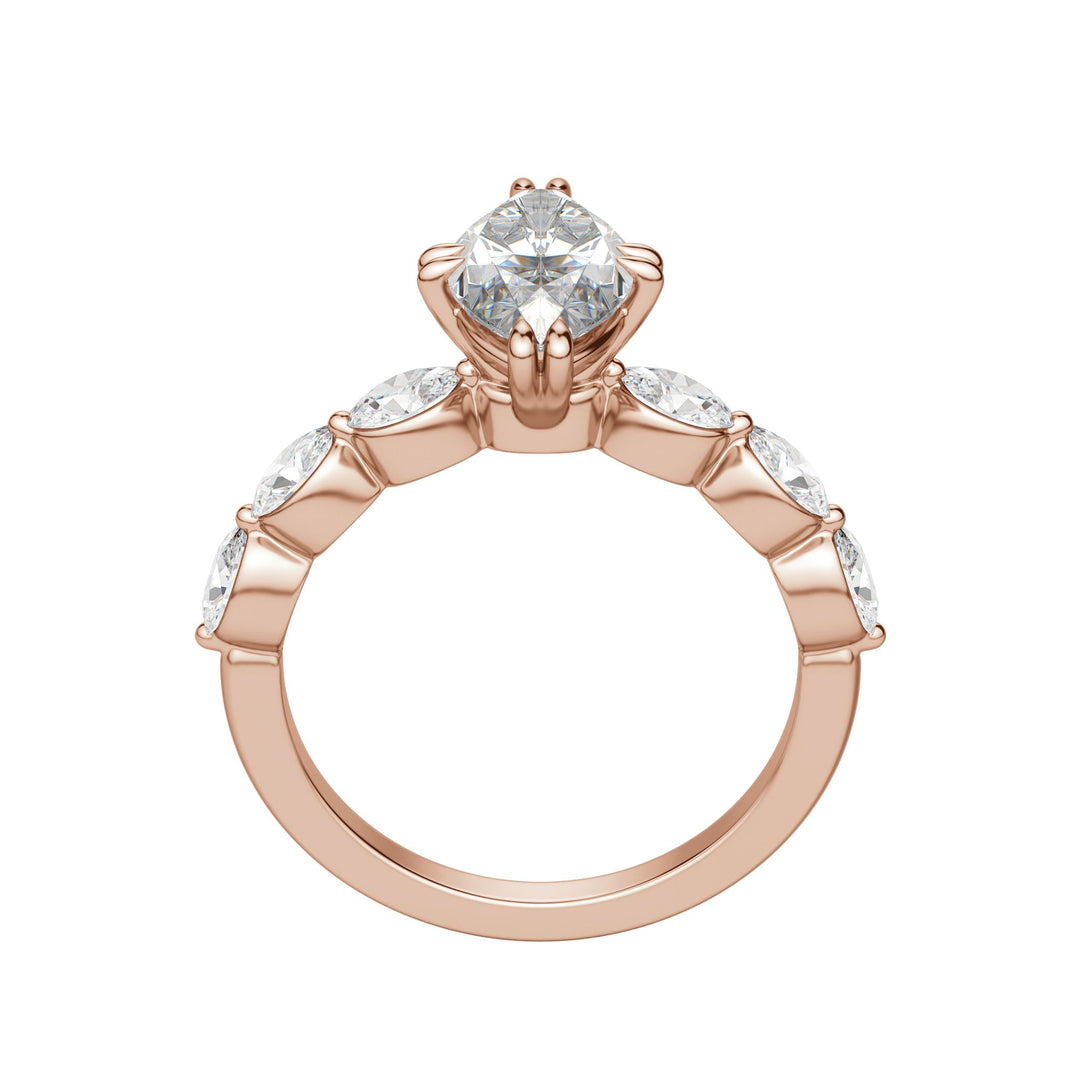 JUNO MARQUISE CUT MOISSANITE ENGAGEMENT RING