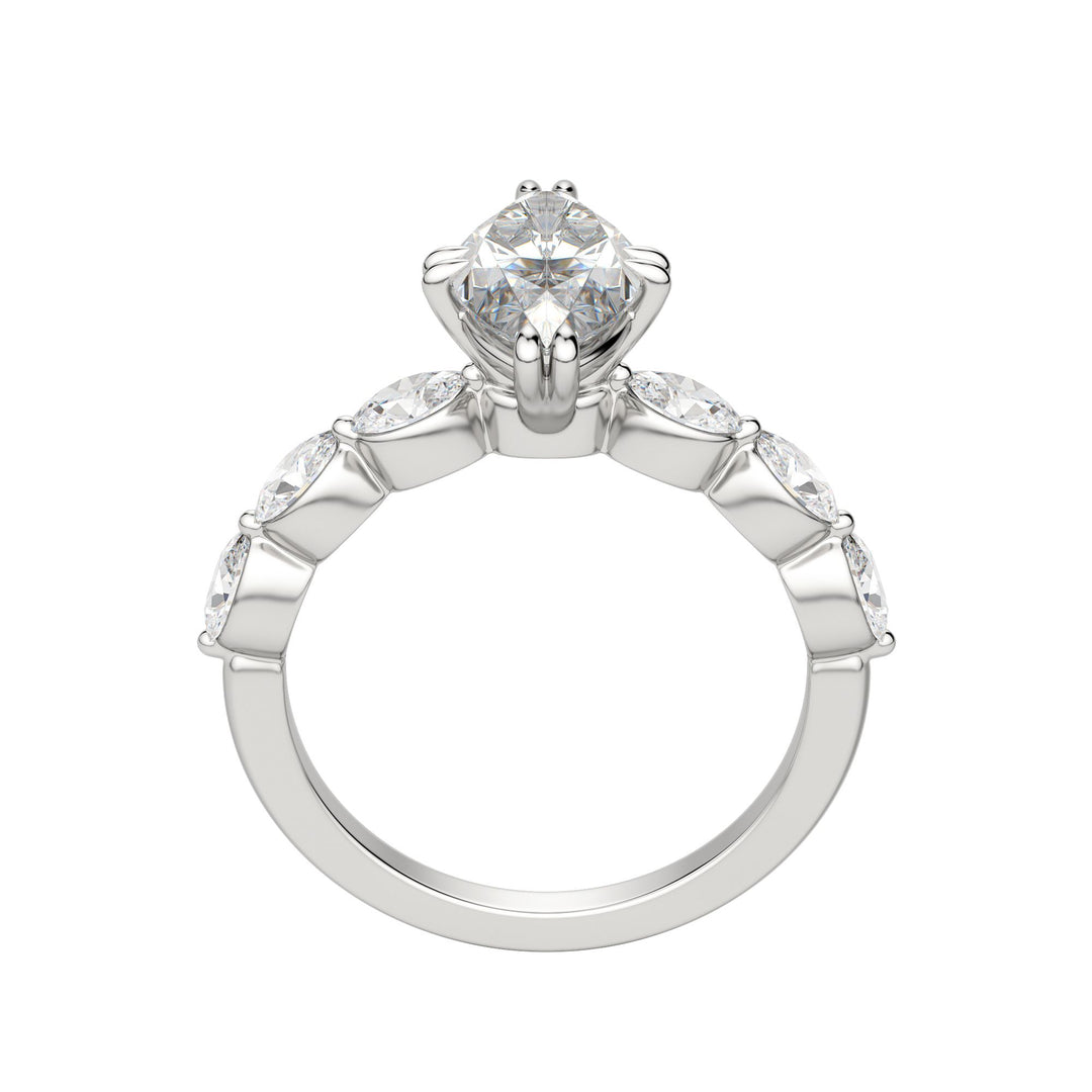 JUNO MARQUISE CUT MOISSANITE ENGAGEMENT RING