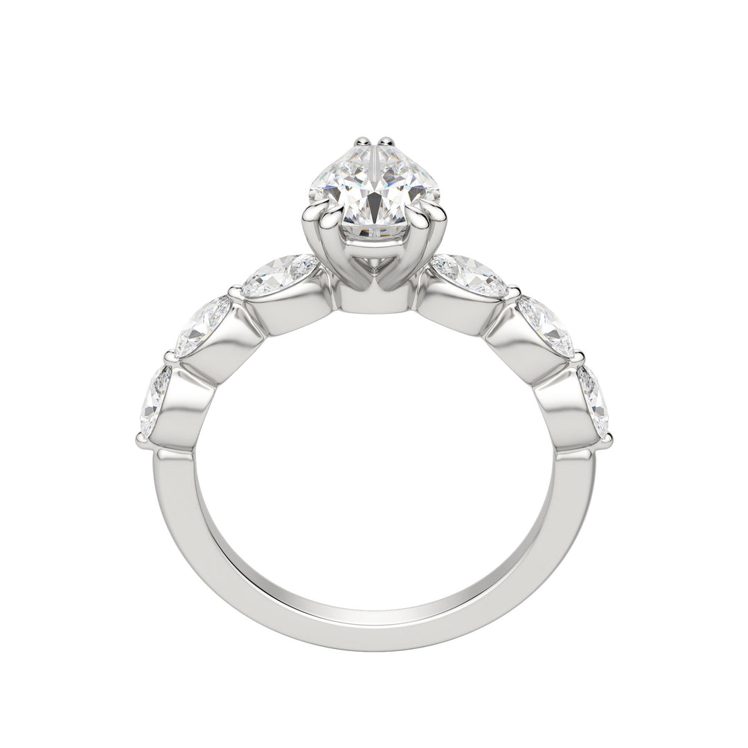 JUNO PEAR CUT MOISSANITE ENGAGEMENT RING