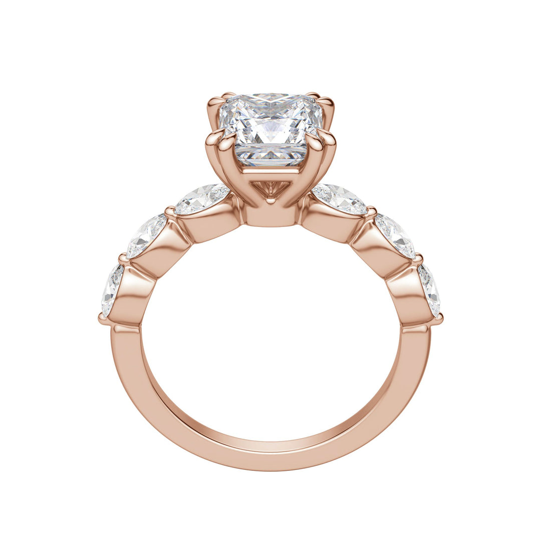 JUNO PRINCESS CUT MOISSANITE ENGAGEMENT RING