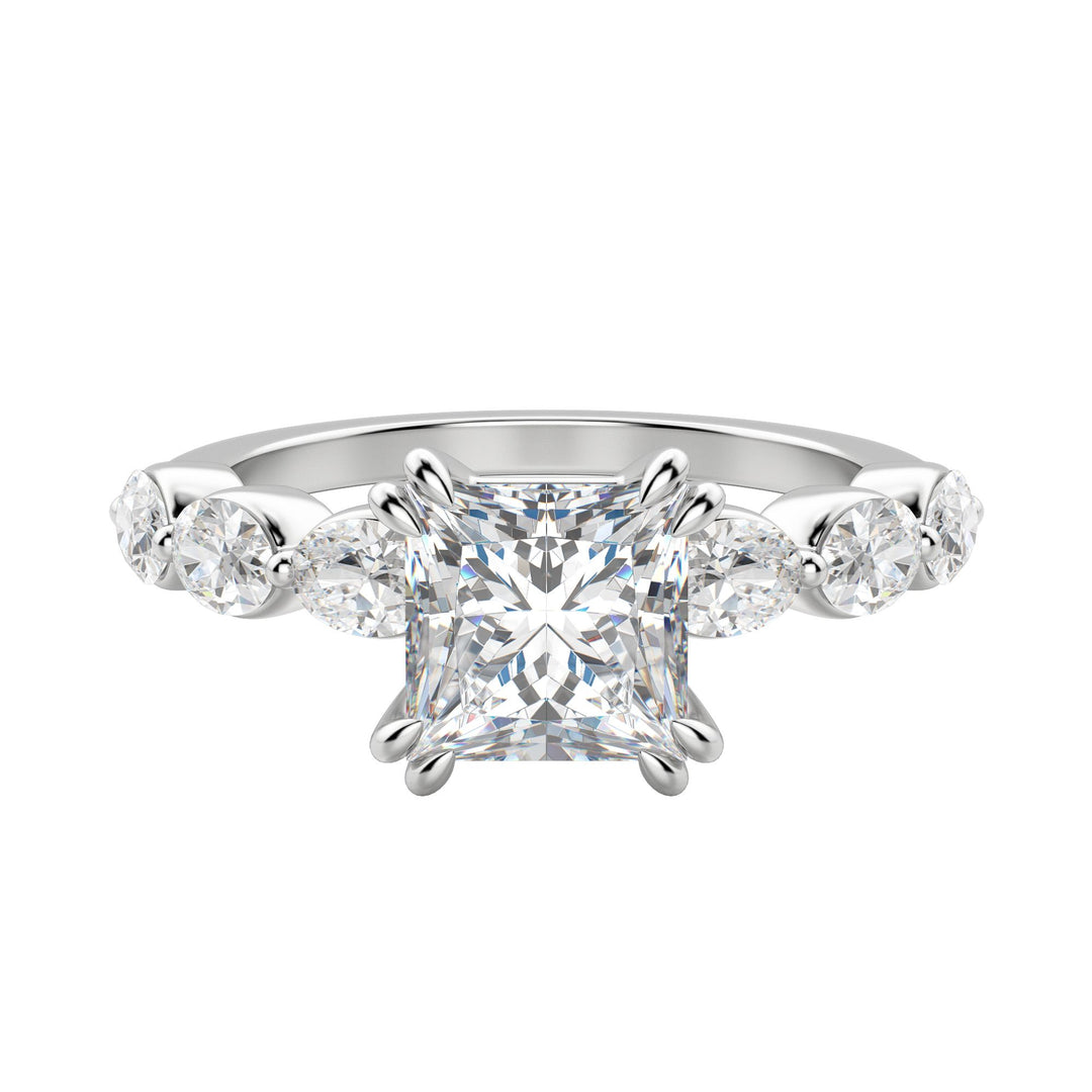 JUNO PRINCESS CUT MOISSANITE ENGAGEMENT RING