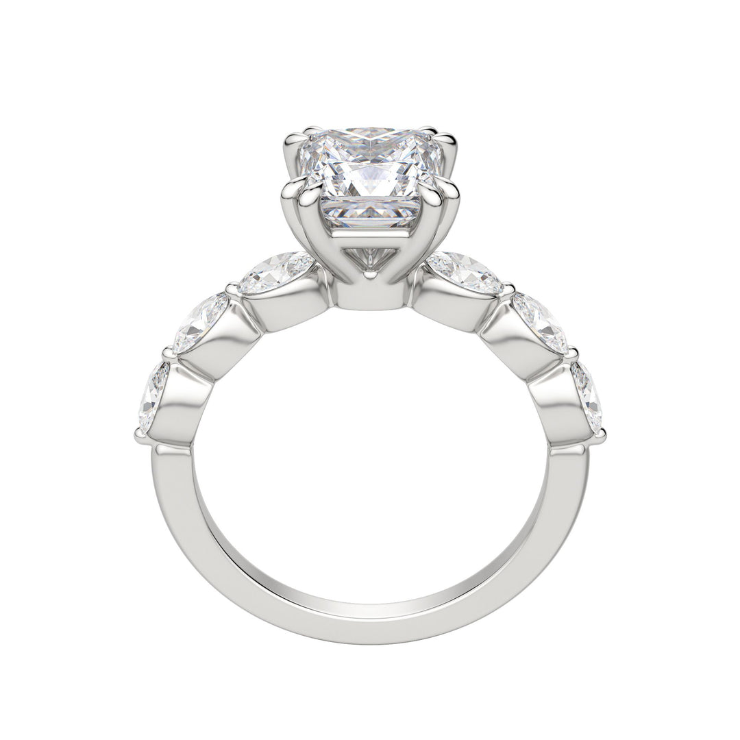 JUNO PRINCESS CUT MOISSANITE ENGAGEMENT RING