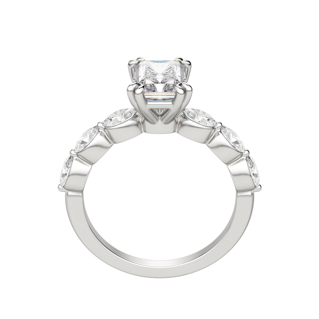 JUNO RADIANT CUT MOISSANITE ENGAGEMENT RING