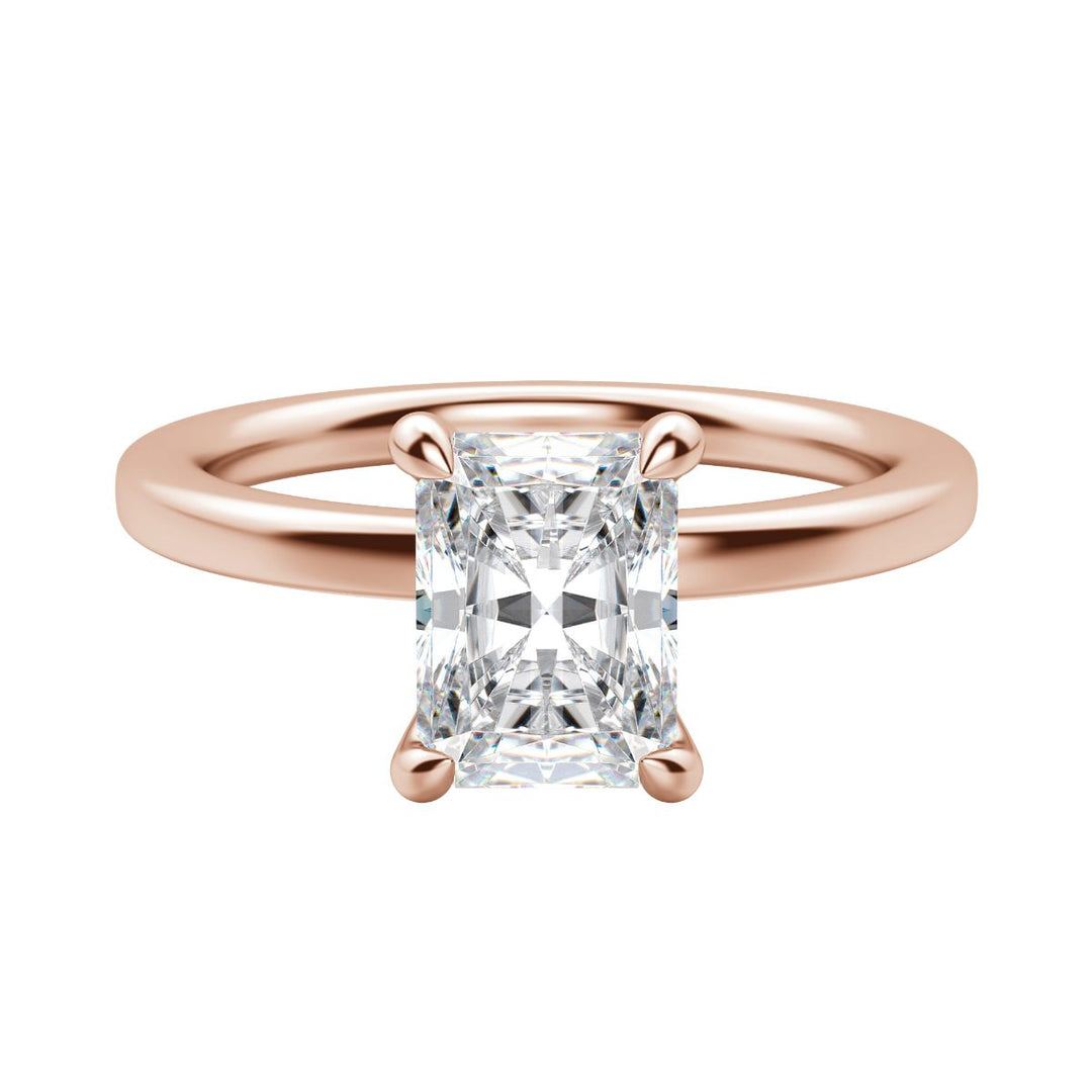 LYRE CLASSIC RADIANT CUT MOISSANITE ENGAGEMENT RING