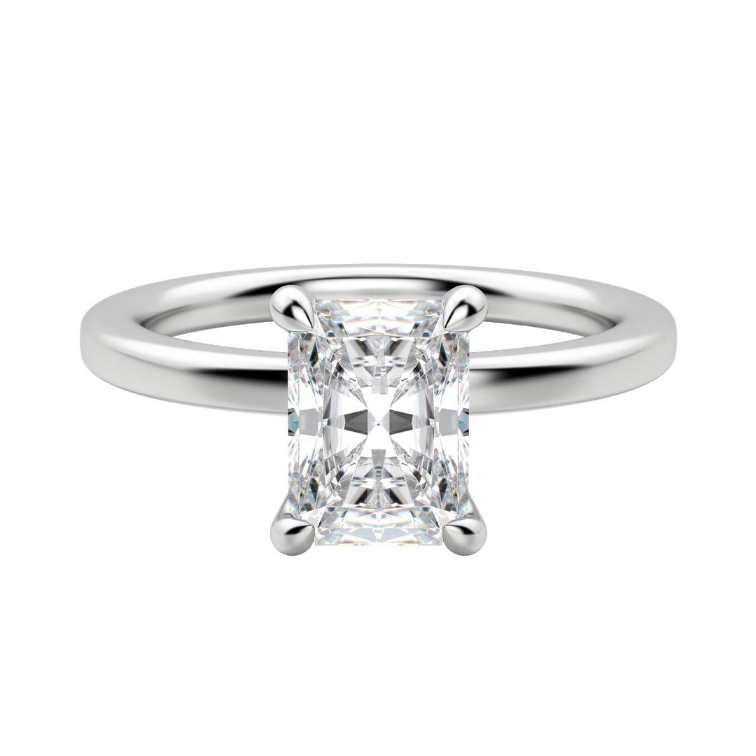 LYRE CLASSIC RADIANT CUT MOISSANITE ENGAGEMENT RING